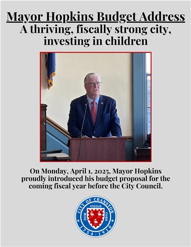 Mayor Hopkins Delivers FY26 Budget Address Before City Council
